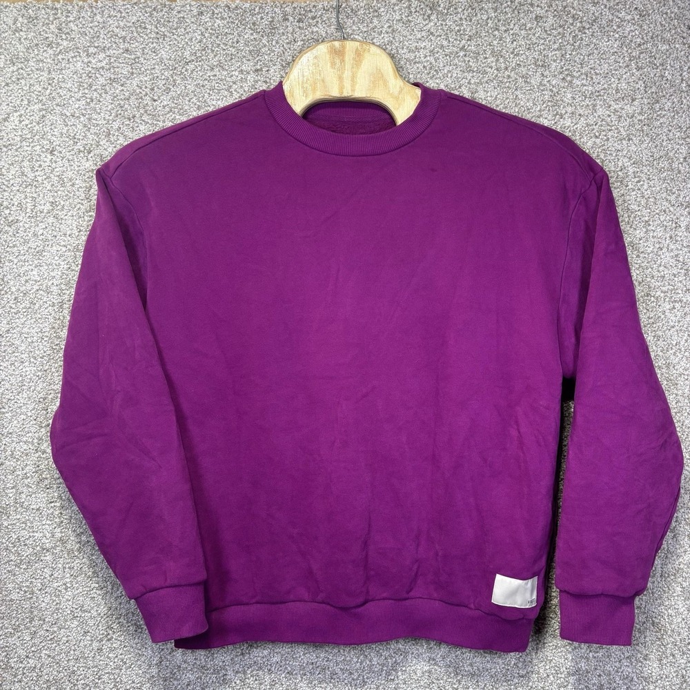 Vuori Sweatshirt Womens Large Purple Fleece Crewneck Pullover VW2063 Athletic